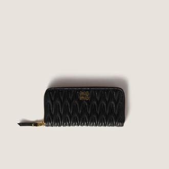 Miu Miu Large matelassé nappa leather wallet