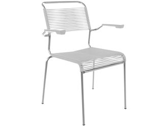 Schubiger M&ouml;bel Spaghetti-Stuhl S&auml;ntis mit Armlehne