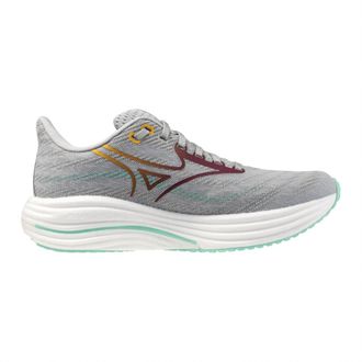 Mizuno Womens Wave Rider 29 Shoes In Harbor Mist/dark Purple