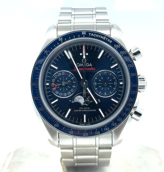 Omega Pre-owned Omega Speedmaster Chronograph Tachymeter Blue Dial Mens Watch 304.33.44.52.03.001