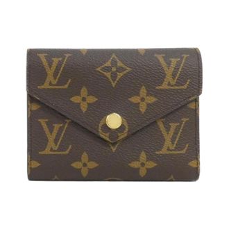 Louis Vuitton Marron Coated Canvas Wallet (Tri-Fold) (Pre-Owned)