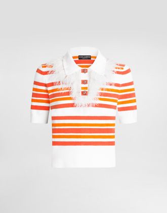 Dolce & Gabbana Polo M/c - Woman Sweaters And Cardigans Orange 36