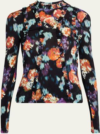 Ulla Johnson Clover Long-Sleeve Jersey Top