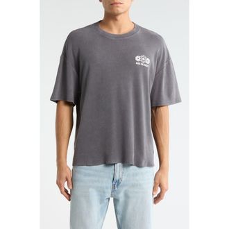 PacSun Cardinal Room Oversize Cotton Graphic T-Shirt in Charcoal at Nordstrom, Size X-Large