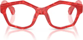 Alain Mikli Red A03546 Acetate Geometric Sunglasses