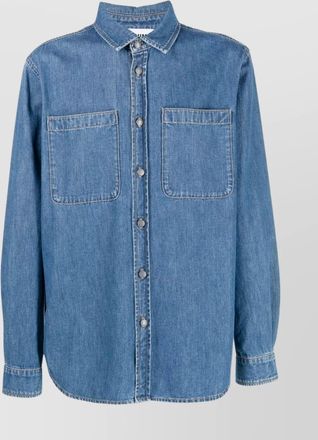 Moschino printed denim shirt