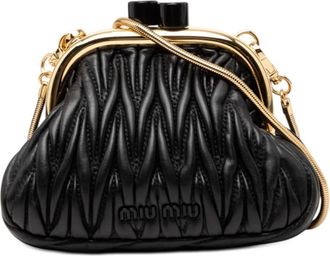 Miu Miu Pre-owned Miu Miu Mini Matelasse Nappa Belle Crossbody Ladies BWEVC8EVK06CQE2M