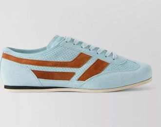 Tom Ford brook sneaker suede perforated leather