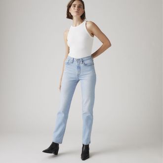 Levi's Wedgie Straight Jeans - Womens - 25X26 - Medium Wash / Fully Baked