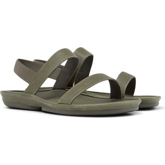 Camper Right Isla Slingback Sandal in Medium Green at Nordstrom, Size 35