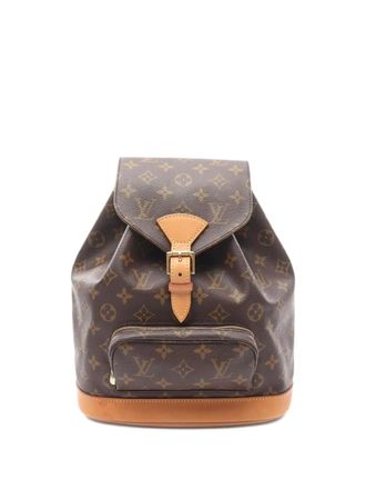 Louis Vuitton 2000 Montsouris MM Monogram leather backpack - Brown