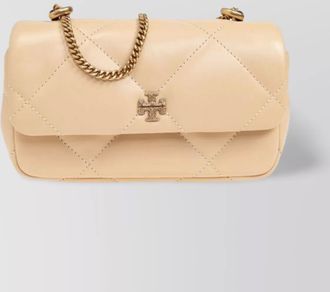 Tory Burch kira mini leather rhinestone-embellished quilted shoulder bag