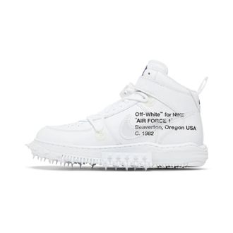 Nike Fitness, Heren, Wit, 46 EU, Leer, Air Force 1 Mid Off-White Graffiti