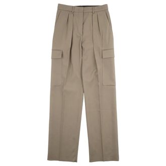 Max Mara Wide Trousers, female, Beige, Size: 2XS Wide Trousers