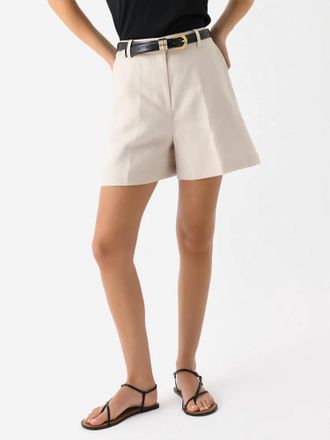 Faithfull The Brand Antibes High Rise Shorts In White