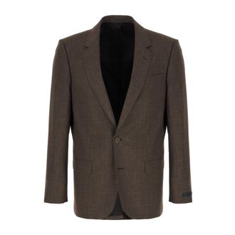 HUGO BOSS Blazer en mezcla de lana - Jackets - Hombre - Marr&oacute;n - XL