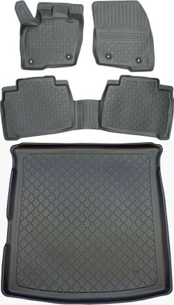 OEM Juego De Alfombrillas Para Coche Y Maletero Para Ford S-max Ii Minivan Desde Septiembre De 2015