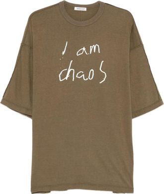 Undercover lettering-print T-shirt - men - Cotton/Rayon - 3 - Green