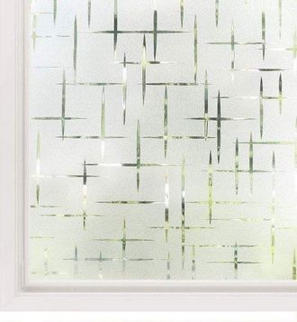 No Brand L&aacute;mina Est&aacute;tica Para Ventanas - Protecci&oacute;n De Privacidad - 1 Pieza - Dise&ntilde;o De Estrellas