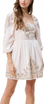 Cleobella Greer Mini Dress In Cream