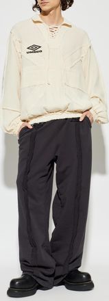 Umbro Sweatshirt With vintage Effect, Mens, Cream