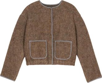 APOF Rani Jacket - Dames - Zomerjassen - Bruin - S - Wol - Jassen