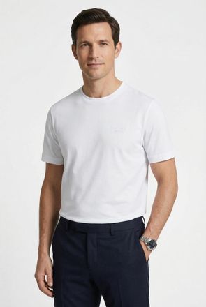 Boss Green by Hugo Boss T-Shirt BOSS GREEN Porsche Spirit 70 Capsule Collection, Herren, Gr. XXL, wei&szlig;100, Single Jersey, Obermaterial: 100% Baumwolle, unifarben, regular fit