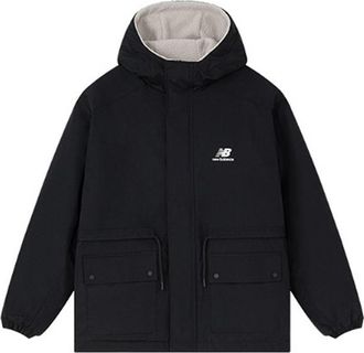 New Balance Logo Print Woven Jacket Asia Sizing Black AMJ31303-BK