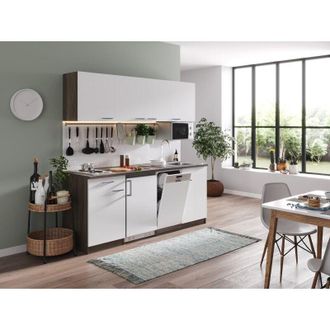 Respekta Cucina Modulo cucina cucina singola rovere York bianco Oliver 195 cm Respecta