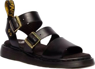 Dr. Martens Womens Sandals Gryphon Strap Black Atlas Leather