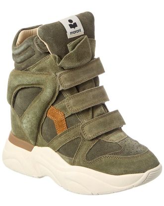 Isabel Marant Balskee High-Top Suede Sneaker