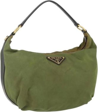 Prada Pre-owned Shoulder Bags, female, Green, Size: ONE SIZE Pre-owned Vintage Shoulder Bag