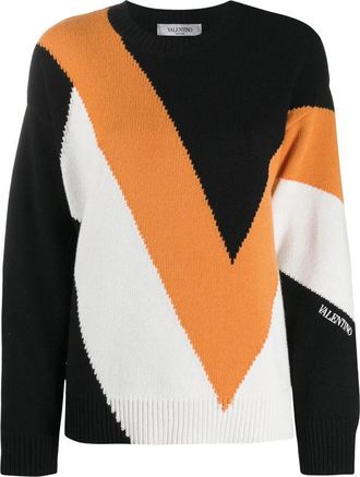 Valentino Garavani Intarsia Knit Jumper