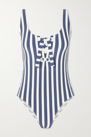 Eres Costume Da Bagno A Righe Con Lacci Samba - Blu