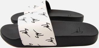 Giuseppe Zanotti Mens Giuseppe Zanotti Burel 10 Logo Sliders White - Size: 11