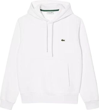 Lacoste Fleece Hoodie voor Heren - Heren - Hoodies - Wit - M - Hoodies & sweatvesten
