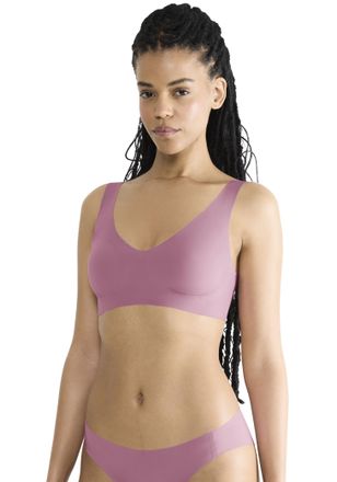 sloggi Bralette SLOGGI ZERO Feel 2.0, Damen, Gr. XXL, N-Gr, lila, Single Jersey, Obermaterial: 76% Polyamid, 24% Elasthan, BHs Bralette, nahtlos, herausnehmb