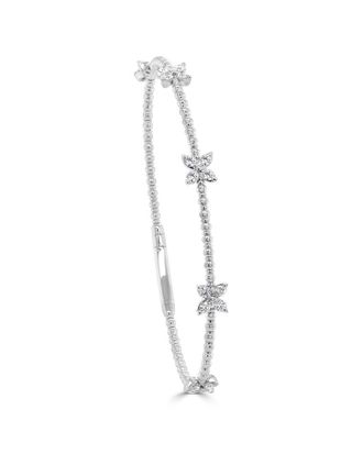 Sabrina Designs 14K 0.59 Ct. Tw. Diamond Stackable Flexible Bangle Bracelet