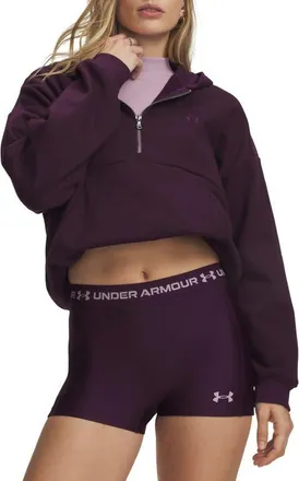 Under Armour Icon Fleece Half Zip Hoodie in 526 Purple Echo at Nordstrom, Size Xx-Large