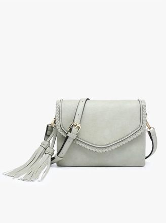 Jen & Co. Womens Sloane Crossbody Bag In Light Sage