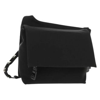 Ferragamo Pre-owned Cross Body Bags, female, Black, Size: ONE SIZE Pre-owned Nylon Shoulder Bag