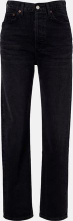 A Gold E 90s mid-rise straight jeans