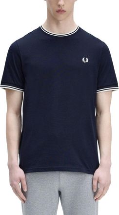 Fred Perry Double Stripe T-Shirt-Uomo