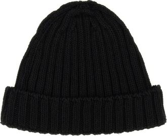 Marni Caps & Mützen - Ribbed Texture Beanie Hat - Gr. L - in Schwarz - für Damen