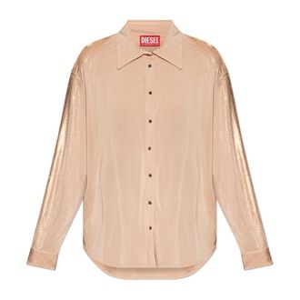 Diesel Shirts, female, Pink, Size: 2XS C-Iao Shirt