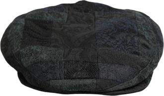 Dolce & Gabbana Black Polyester Newsboy Men Cloth Capello Mens Hat