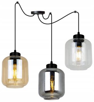 OEM L&aacute;mpara Colgante Moderna Y Elegante Con Pantalla De Cristal