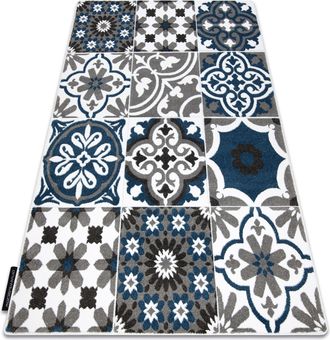 RugsX Alfombra Alter Porto Flores Azul Blue 140x190 Cm
