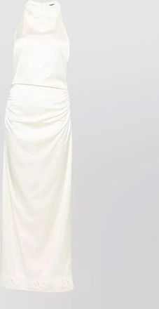Rotate lace high-neck maxi dress