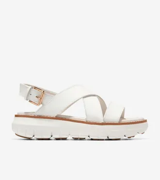 Cole Haan Womens ZER&Oslash;GRAND Rexanna Sandals - White Size 10.5